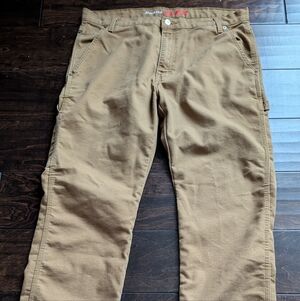 Dickeys Heavy Weight Duck Camel Work Carpenter Utility Pants 36x30
